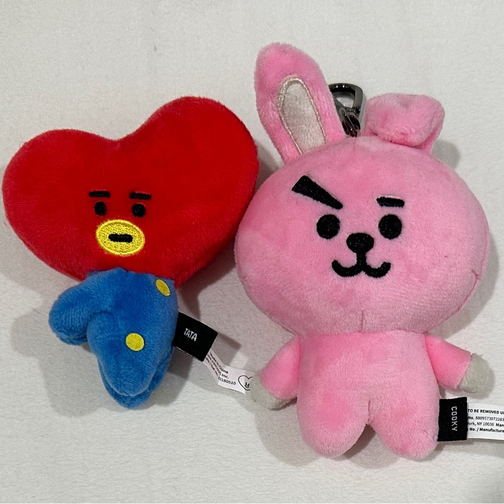 BT21 pin and keychain bundle